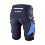 NICEWIN Men’s Cycling Shorts Motorcycle Bike Riding Tights 3D Padded Quick-Dry Half Pants Blue L