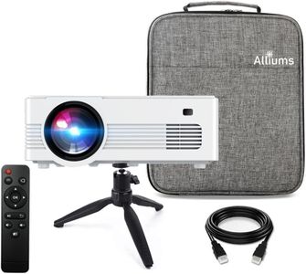 ALLIUMS HD 1080p Supported Mini Projector with 8500 Lumens, Enhanced Portable Projector