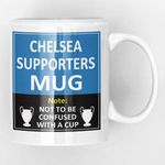 Rival Team Football Joke Slidy, The Blues, The Pensioners, Funny New and Easy Office Tea and Coffee Chelsea Supporter Inspired Mug Cup Gift