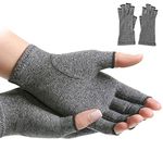 littlegrasseu 1Pair Arthritis Compression Gloves for Women Doctor Written Handbook Relieve Arthritis Symptoms Raynauds Disease Carpal Tunnel (Dark Grey, L)