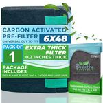 Premium 6x48 Cut-to-Fit Carbon Activated Filter (1 Pack) Charcoal Air Pre Filter Sheet for Air Purifiers