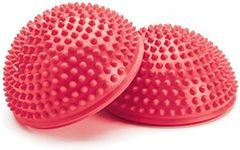 MERRITHEW Balance & Therapy Dome, Pair (Red), 6.5 inch / 16.5 cm each