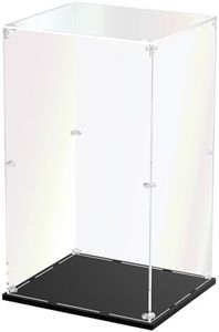 Clear Acrylic Display Case, Zimo momo Self-Assemble Showcase for Collectibles, Action Figures,Dolls, Toys - Alternative Glass Box for Commemorative Gifts(13.7x11.8x23.6 inch, 35x30x60 cm)