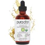 PURA D'OR Organic Vitamin E Oil, 118 ml