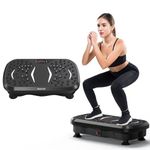 Vibration Plate Exercise Machine, Waver Vibration Plate 400 Lbs Capacity, Full Body Shaker Exercise Machine for Weight Loss, Vibration Platform Machines for Lymphatic Drainage