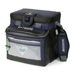 Columbia PFG Skiff Guide Thermal Pack Cooler - 22 Can Zipperless Hardbody Cooler with ThermaCool High Performance Insulation, HardBody Liner, SmartShelf - Blue