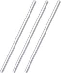 3 Pieces 1/2" Diameter Round Aluminum Rod,Long 13" 6061 Aluminum Round Bar,T6511 Solid Extruded,0.5" Diameter,for DIY Craft (1/2x13 inch, 3)