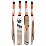 Griffin Orange Kashmir Willow Bat Size 6 Youth & Boys Lightweight Thick Handle Strong Blade for Leather Ball Hard Ball Bat Genuine Kashmir Willow Cricket Bat