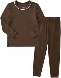 pureborn Baby Pajamas Set Pjs - Little Boy Long Sleeve Snug Fit Cotton Sleepwear 2pcs Caramel 12-18 Months