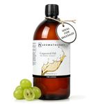n2 Aromatherapy Grapeseed Oil - 900ml - for Hair, Skin, Massage, Face, Body - Natural Skin Care, Carrier Oil, DIY Beauty and Aromatherapy