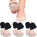 6 Pairs Toe Topper Socks No Show Li