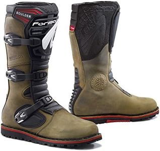 Forma FORC3802445 Bottes Moto Trial Boulder Homologuée CE, Marron, Taille 45