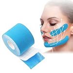 Face Lift Tape,Face Lifting Tape,Anti Wrinkle Tape,Wrinkle Patches,Facial Patches,Face Eye Neck Lift Tape Anti Freeze Stickers Neck Lift Tape Unisex For Firming And Tightening Skin,2.5 cm * 5 m,Blue