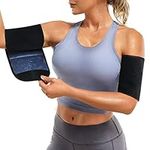 Ursexyly Women Arm Trimmers Sauna Belt Sweat Arm Shaper Band Adjustable Compression Workout Gym Sleeves Support Trainer Wraps