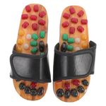 Milisten Massage Slippers Acupressure Reflexology Sandals Foot Massager Shoes Shiatsu Relax Sandals with Therapeutic Stone