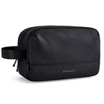 Toiletry Bag for Men, BAGSMART Mens Travel Toiletry Bag, Water-Resistant Dopp Kit for Travel, Lightweight Shaving Bag Fits Full Sized Toiletries, Black