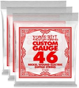 Ernie Ball Nickel Wound Single Guitar Strings 3-Pack .046 3-Pack