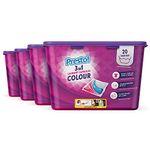 Amazon Brand - Presto! Colour Laundry Capsules 3-in-1, Fresh Scent, concentrated, 80 Count (4 Packs of 20)