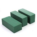 3PCS Floral Foam Bricks, Florist Flower Foam Green Blocks Flower Arrangement Brick Supplies for Florist Craft