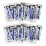 Disposable Razors in Bulk, Bulk Razors with Knife Caps, Individually Packaged Disposable Razors Bulk, Suitable for Hotels, Shelters, Homeless People, Nursing Homes, Charities, Churches (150)