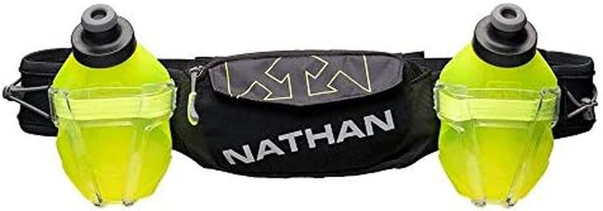 Nathan Hydration Running Belt Trail Mix Plus - Adjustable Running Belt – TrailMix Includes 2 Bottles/Flask – with Storage Pockets