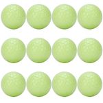 Glow Golf Balls, 12Pcs Synthetic Rubber Luminous Night Golf Floating Balls Glow in The Dark for Night Sports