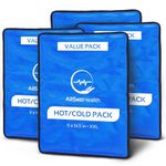 4 Pack XXL Reusable Hot and Cold Gel Ice Packs for Injuries | Cold Compress, Ice Pack, Gel Ice Packs, Cold Pack, Gel ice Pack, Cold Packs for Injuries | 11x14.5 in