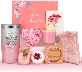 Sister in Law Gifts, Best Sister in Law Birthday Gifts, Christmas, Wedding Or Thanksgiving Day Best Gifts for Sister-in-Law, Sister-in-Law Spa Gift Basket Set