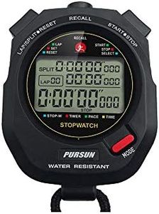 Professional Timer Stopwatch, Digital Sports Stopwatch with Countdown Timer, 100 Lap Memory, 0.01 Second Timing,Water Resistant,Multi Functional Stopwatch for Swimming Running Training etc