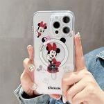 Jerisln Cartoon Case for iPhone 14 Pro Minie Magnetic Cover Camera Protection Anti Yellow Soft TPU Shockproof Protective Phone for Women Girls (iPhone 14 Pro Minie 6.1'')