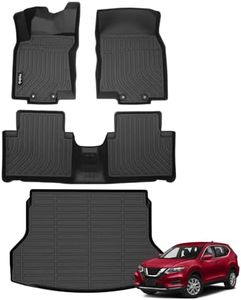 Wailtnb Car Floor Mats Custom Fit 2014-2020 Nissan Rogue (Not Fit 7-Seat or Hybrid) All Weather Floor Mats for Nissan Rogue 14-20 TPE Durable Floor Liners Accessories for Nissan Rogue 2019 2020