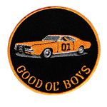 Vintage Style General Lee Good Ol' Boys Shirt Patch 9cm - Badge - Patches - Car - Movie - 70's - 80's - TV - Dukes