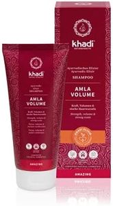 khadi AMLA VOLUME Shampoo Elisir Ayurvedico, 100% naturale & vegano, senza siliconi, volume intenso, radici rinforzate e nuova vitalità, persino per i capelli grigi, Cosmetici naturali, 200ml