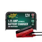 Battery Tender Plus 12V Battery Charger and Maintainer: 1.25 AMP Powersport Battery Charger and Maintainer for Motorcycles, ATVs, UTVs - Smart 12 Volt Automatic Float Charger - 021-0128-CA