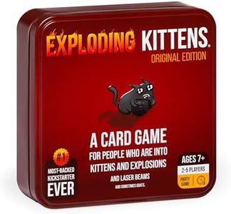 Exploding Kittens Original Edition | Exclusive Tin Box Edition | Easy Family-Friendly Party Games - Card Games for Adults, Teens & Kids - 2-5 Players