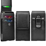 Tekcoo [RFID Blocking] Pouch Holster for iPhone 14 Galaxy S22 Ultra Note 20 S20 FE A03S A13 A23 A53 Moto G Pure Stylus 4G 5G Power Edge+ 5G UW Cell Phone PU Leather Belt Clip Wallet Case Card Holder