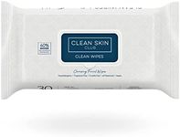 Clean Skin Club XL Premium Face Wipes, 40% Larger Than Normal Wipes, Extra Moist Makeup Removing Towelettes, 30 Count, Facial Cleansing Cloth, Fragrance Free, No Alcohol or Chemicals (Pack of 2)