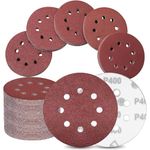 160PCS 5Inch Sanding Discs Set,8 Hole Adhesive Sanding Discs Sandpaper Include 60 80 100 120 150 180 220 320 400 600 Grit for Random Orbital Sander