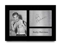 HWC Trading A4 Rocky Marciano Gifts Printed Signed Autograph Picture for Boxing Memorabilia Fans - A4