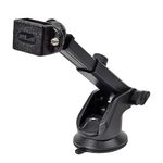 HYS Car Windshield Mount Holder, Vehicle Vacuum Suction Cup Bracket Compatible for Motorola Baofeng Yaesu Icom Walkie Talkie, All Mobile Radio with Clip