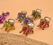 Tealight Candles Holder for Birthday, Diwali, Festival Decoration Christmas Corporate Gifts Elephant Tealight Candle Holder Home Decoration Items for Diwali (6)