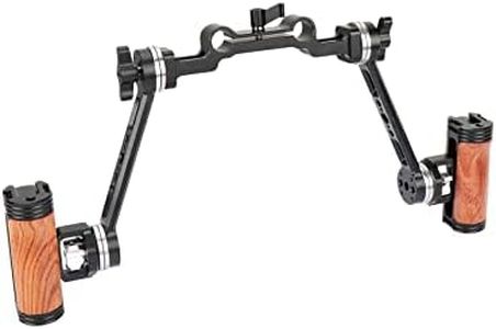 SZRIG Adjustable Handle Grip with M6 Rosette Extension Arm & 15mm Railblock for DLSR Camera Shoulder Rig