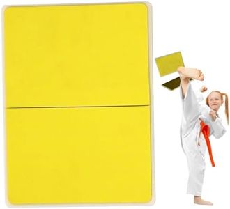 Rebreakable Board for Kids Taekwondo Kick Pad Thickened Abs Eva Training Karate Boards Taekwondo Breaking Boards for Performance Practicing Test Yellow