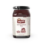 Madhurash Pure Wild Forest Honey 500 gm | Glass Jar | Desi Shahad | Madhu Madh | 100% Raw, Unprocessed, Unheated, Unpasteurized, No Added Sugar | Naturally Sourced Cruelty Free | Original Nectar