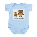 CafePress Little Cousin Mod Owl Infant Bodysuit Cute Infant Bodysuit Baby Romper