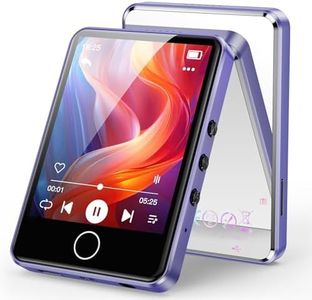 AGPTEK 64GB MP3 Reproductor Bluetooth 5.3, 2.8" Pantalla Táctil Completa, MP3 HiFi Música Portátil sin Pérdida, MP3 Player con Line-in,Radio FM,Grabación,E-Book, Soporta 128GB TF(No Incluido),Púrpura
