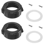 ArrogantF 2 Pcs Spa Hot Tub Heater Split Nut Unions with Screw O-Rings Replacement for Balboa Gecko Hot Tub Pool and Spa Resplacement Parts, Heater for Actual 2 Inch Heater Assembly