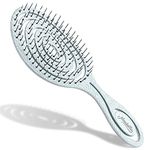 Ninabella Detangling Hair Brush for Women, Men & Children - Does not Pull on Hair - Recycled Hair Straightening Brushes for Straight, Curly & Wet Hair - Detangle Hair Brush - Unique Spiral Hairbrush