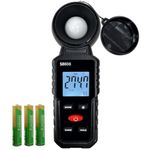 Digital Illuminance Meter Light Meter,Range up to 200,000Lux Meter/18,500FC,Luxmeter for Photography Grow Plants Led Photometer Lighting Intensity Brightness Measurement