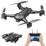 Nims Foldable Toy Drone with HQ WiFi Camera Remote Control for Kids Quadcopter with Gesture Selfie, Flips Bounce Mode, App One Key Headless Mode functionality (Black Colour)